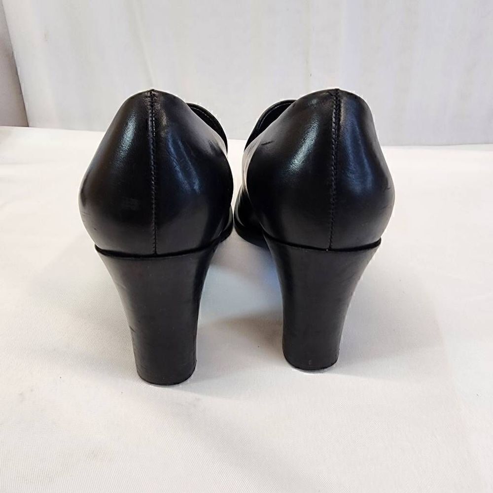 Franco Sarto Womens Nolan Tailored Loafers Black Heels Size 9.5 - Picture 5 of 10